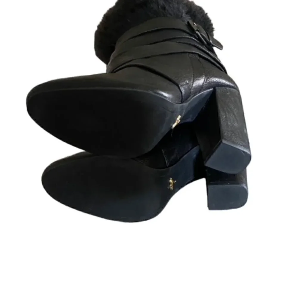Pour La Victoire Bionda Bootie with Faux Fur Cuff 9